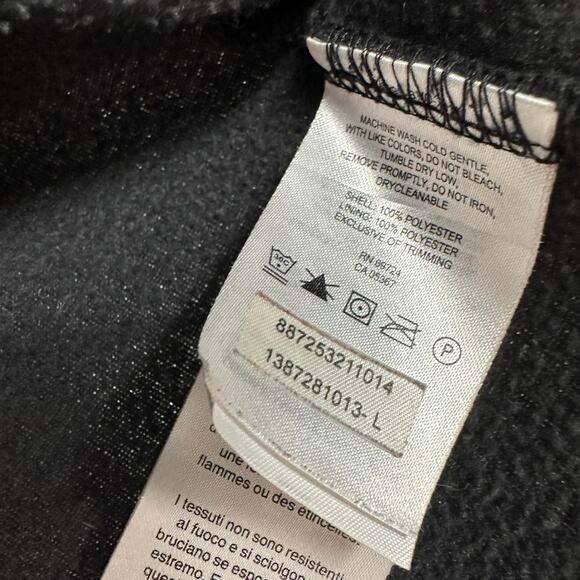 Columbia Size Large Zip Up Fleece Jacket Black 100% Polyester Sportswear Outdoor - Picture 4 of 4